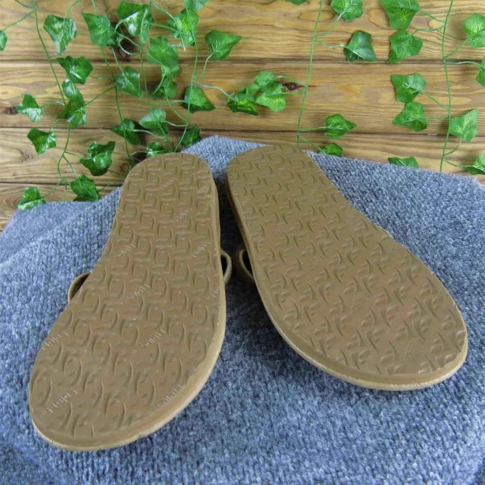 Flojos Men Clove‎ Flip Flop Brown Synthetic Size 12 Medium Gently Used 2025